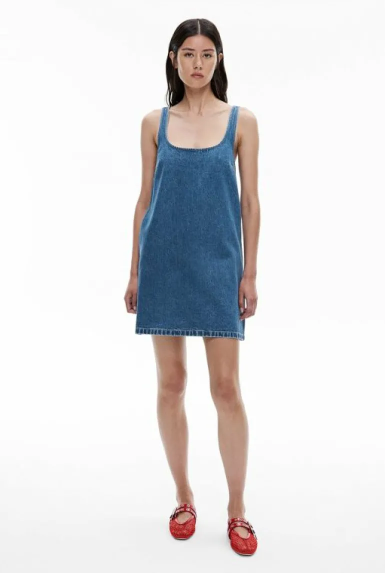 Dresses^Witchery A Line Denim Dress Indigo