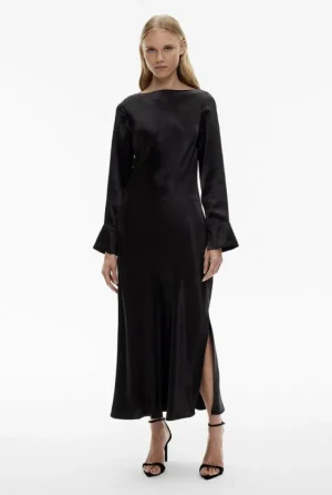 Sale | Dresses^Witchery Acetate Long Sleeve Midi Dress Black