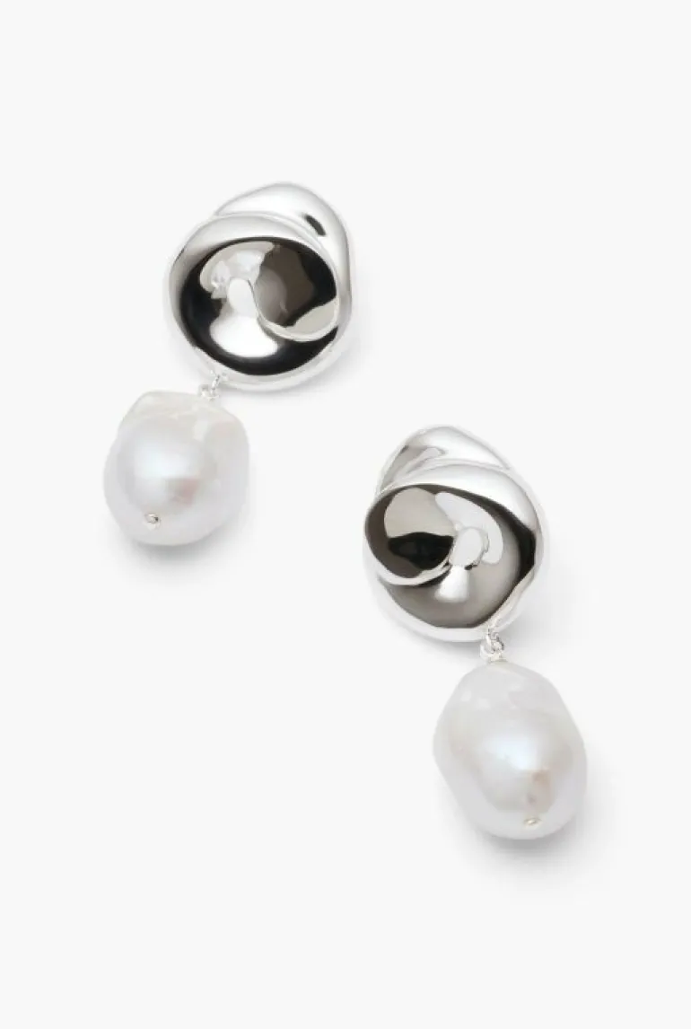 Jewellery^Witchery Ana Pearl Earrings Silver