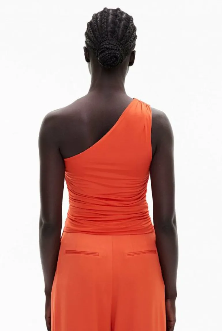 Sale | Tops & T Shirts^Witchery Asymmetric Drape Tank Tangerine