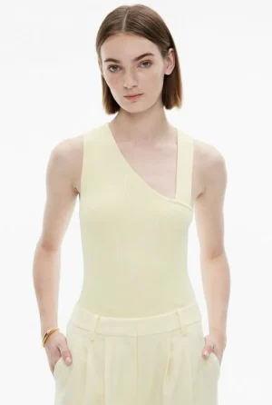 Sale | Tops & T Shirts^Witchery Asymmetric Neck Rib Knit Lemon