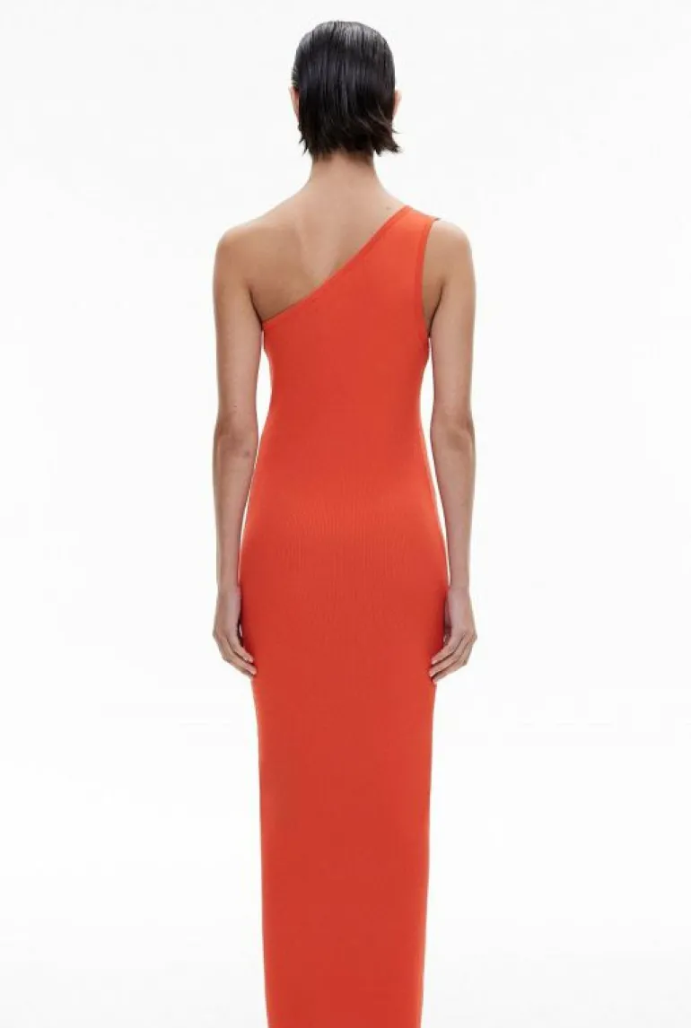 Sale | Dresses^Witchery Asymmetric Rib Knit Dress Black
