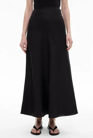 Sale | Skirts^Witchery Bias Linen Skirt Black