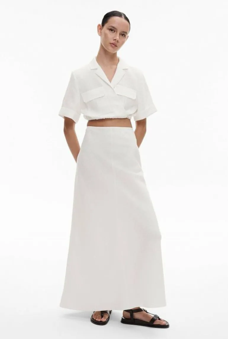 Sale | Skirts^Witchery Bias Linen Skirt FreshWhite