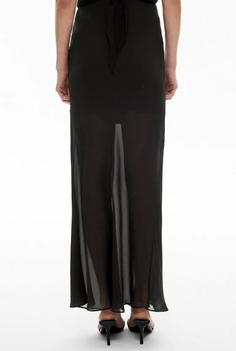 Skirts^Witchery Bias Maxi Skirt Black