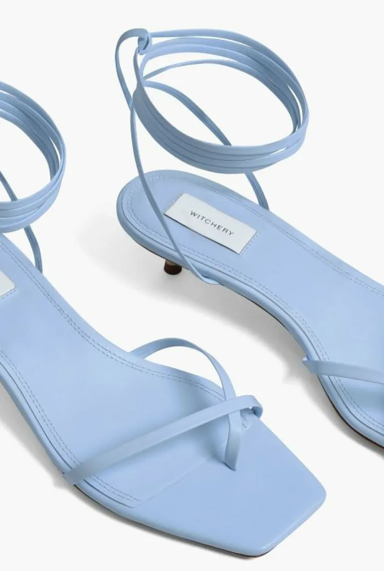 Heels^Witchery Blair Tie Up Heel SmokeBlue