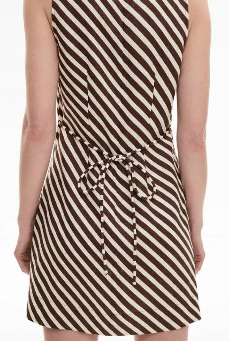 Sale | Dresses^Witchery Boat Neck Mini Dress ChocolateStripe