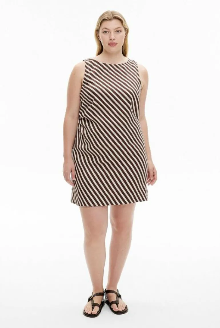 Sale | Dresses^Witchery Boat Neck Mini Dress ChocolateStripe