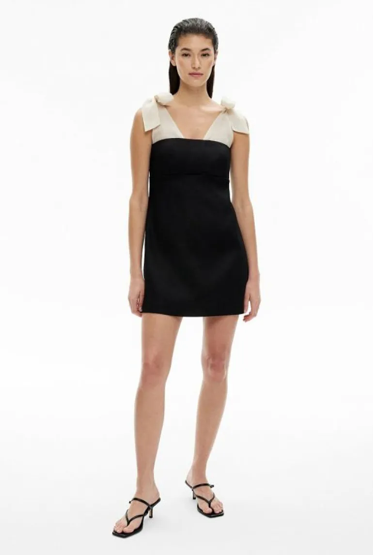 Dresses^Witchery Bow Detail Layered Dress Black