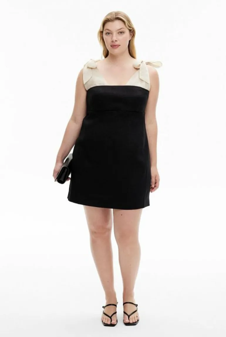 Dresses^Witchery Bow Detail Layered Dress Black