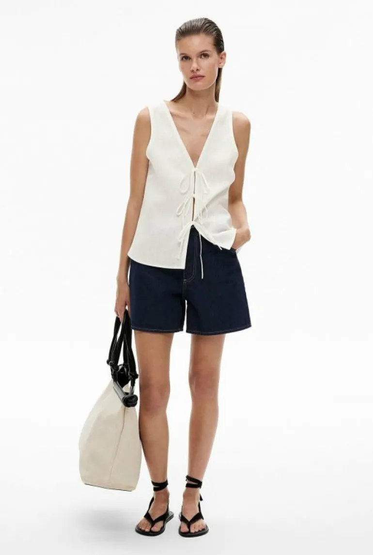 Shirts^Witchery Bow Front Tank FreshWhite