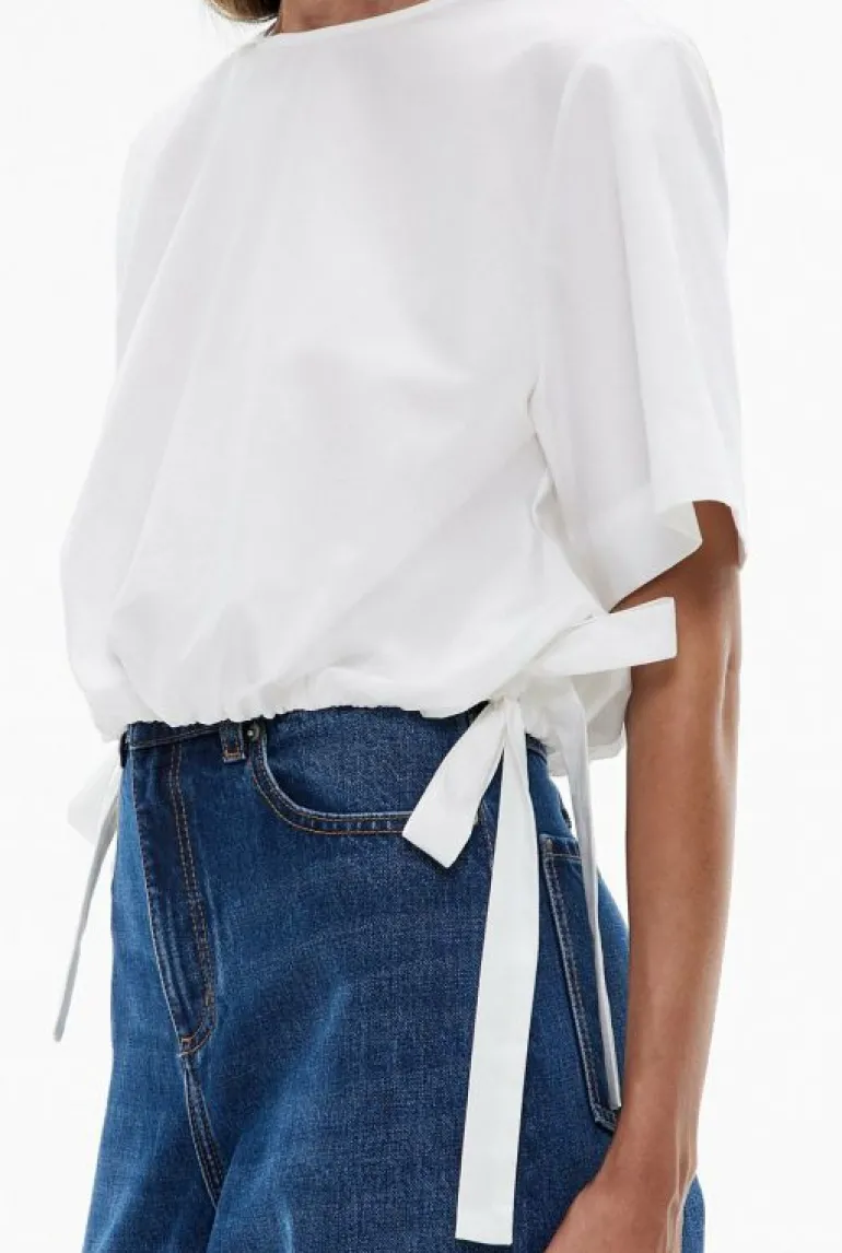 Tops & T Shirts | Shirts^Witchery Bubble Tie Shirt FreshWhite