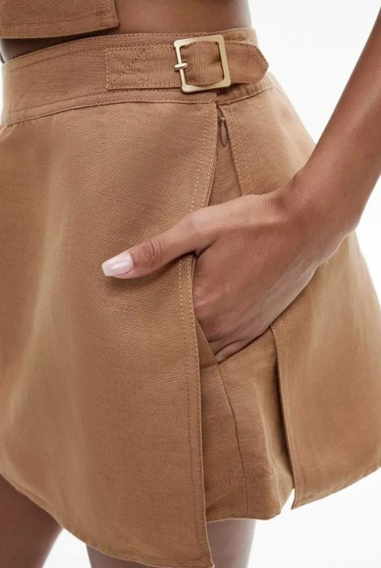 Skirts | Shorts^Witchery Buckle Detail Skort Black