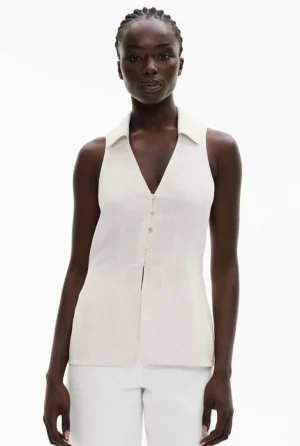 Tops & T Shirts | Shirts^Witchery Button Down Vest Top FreshWhite