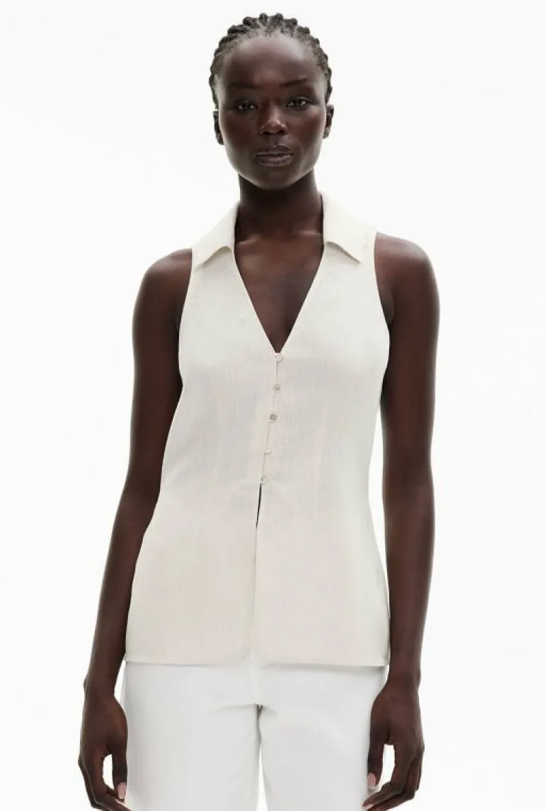 Tops & T Shirts | Shirts^Witchery Button Down Vest Top FreshWhite