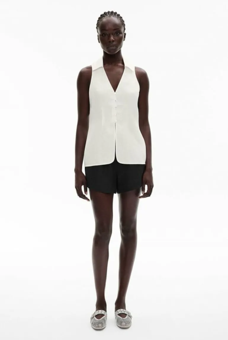 Tops & T Shirts | Shirts^Witchery Button Down Vest Top FreshWhite