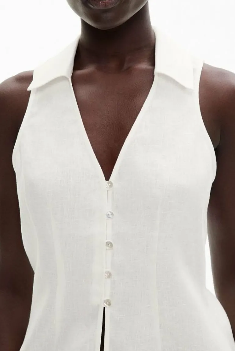 Tops & T Shirts | Shirts^Witchery Button Down Vest Top FreshWhite