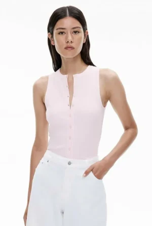 Tops & T Shirts^Witchery Button Thru Tank Black
