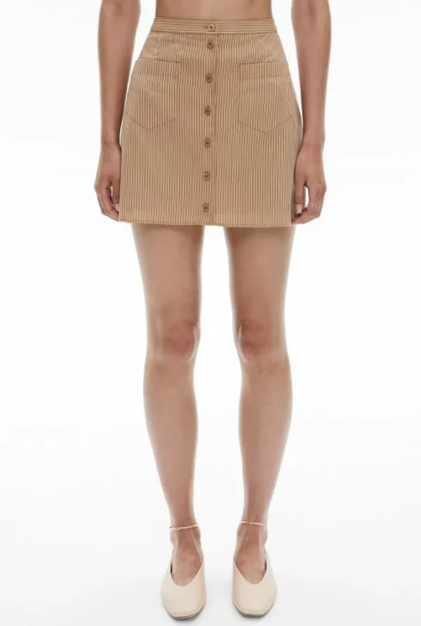 Skirts^Witchery Button Up Mini Skirt BlushStripe