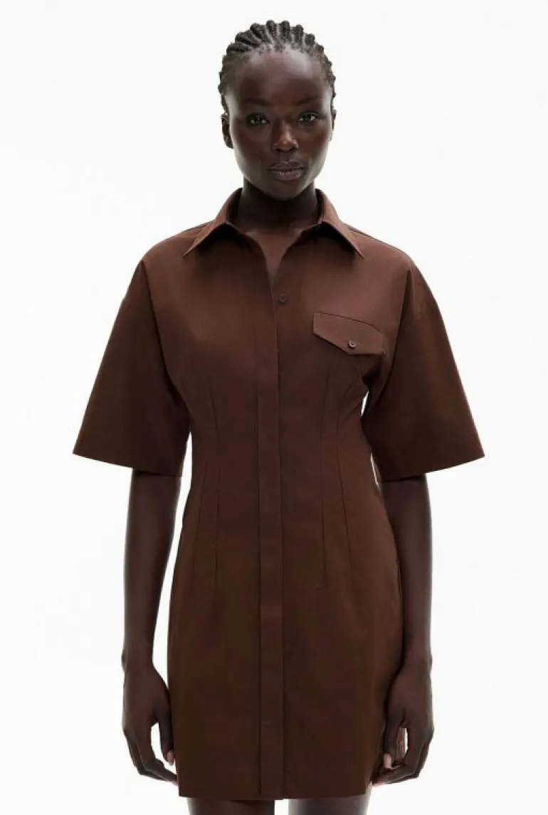 Dresses^Witchery Cinched Mini Dress ReefBrown