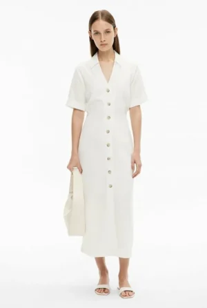 Sale | Dresses^Witchery Collared Button Dress FreshWhite