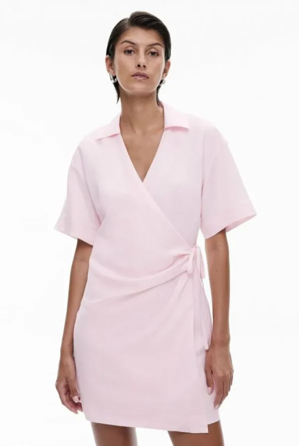 Dresses^Witchery Collared Wrap Dress Blush