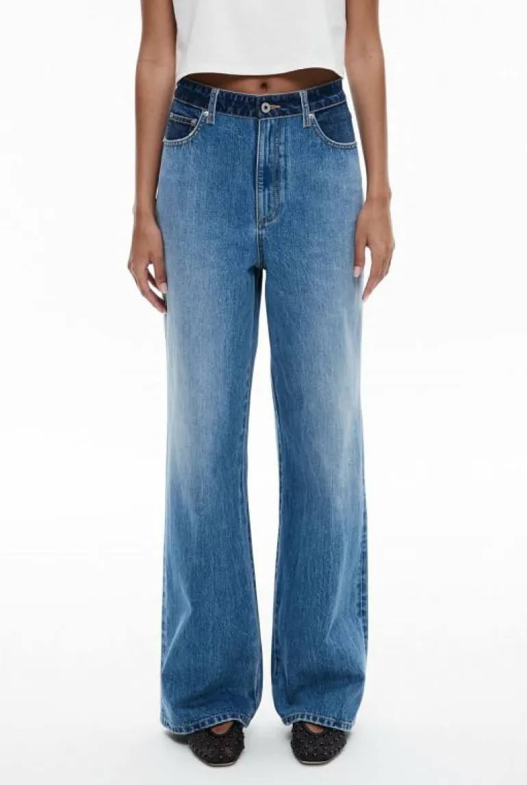 Denim & Jeans^Witchery Contrast Waistband Jean LightIndigo