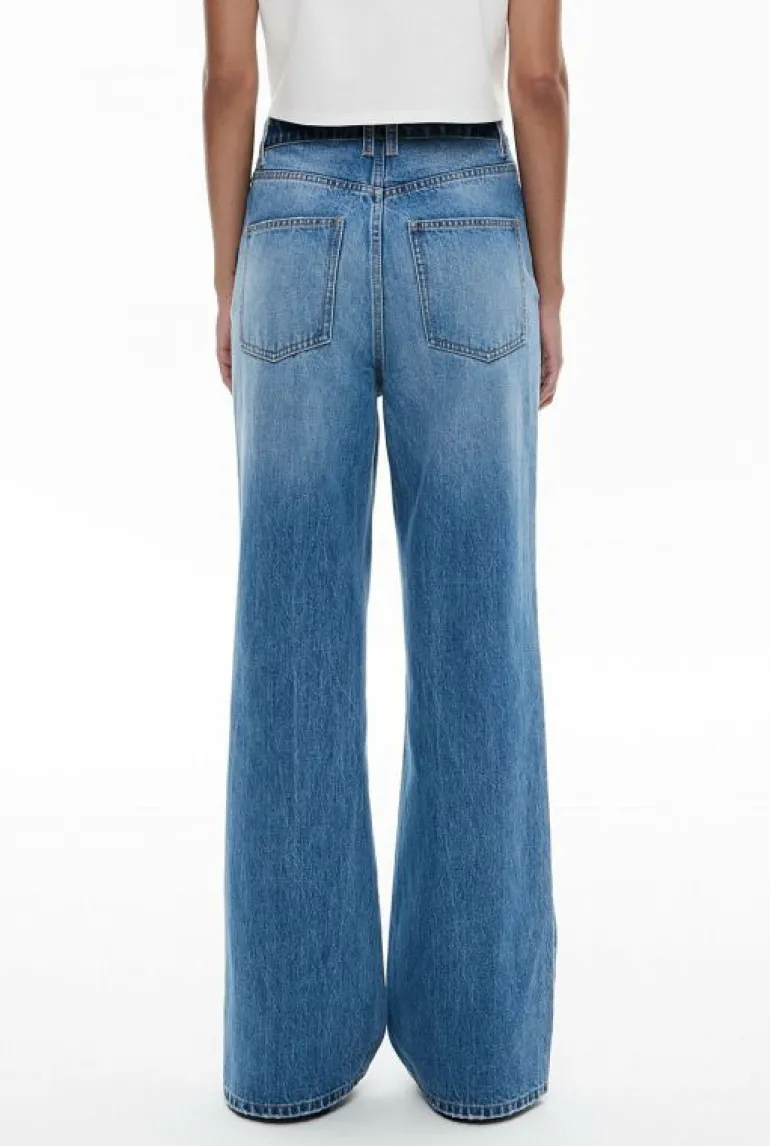Denim & Jeans^Witchery Contrast Waistband Jean LightIndigo