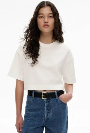 Tops & T Shirts^Witchery Cotton Crop T-Shirt FreshWhite