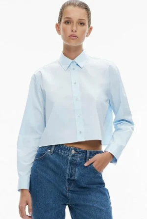 Sale | Shirts^Witchery Cotton Cropped Shirt Camel