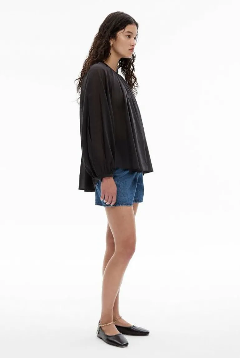 Sale | Shirts^Witchery Cotton Silk Blouse Black