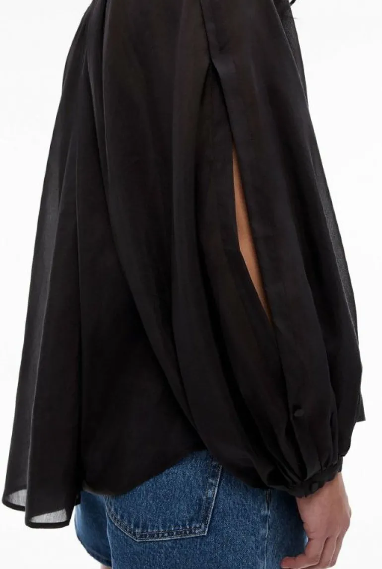 Sale | Shirts^Witchery Cotton Silk Blouse Black