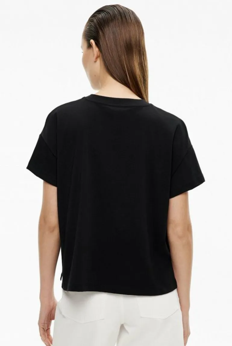 Tops & T Shirts^Witchery Cotton Slub T-Shirt Black
