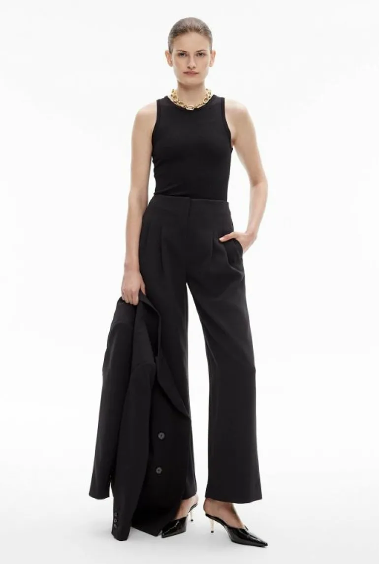 Sale | Tops & T Shirts^Witchery Crepe Knit Tank Black