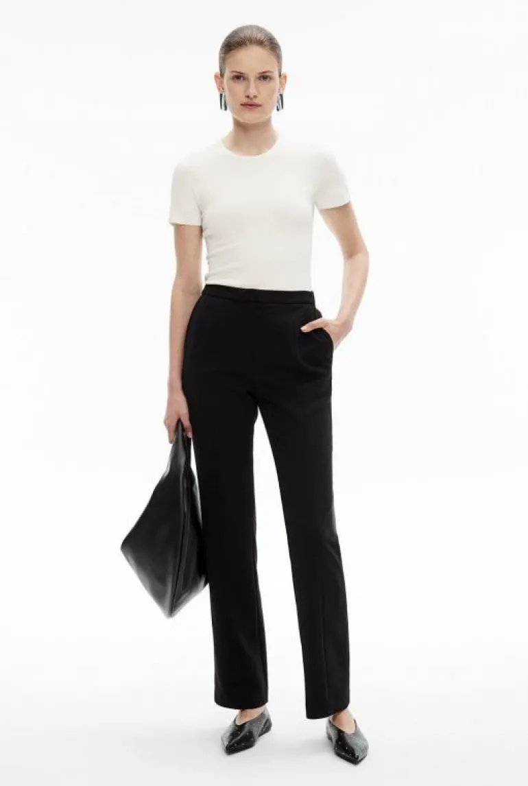 Sale | Tops & T Shirts^Witchery Crepe Knit Tee Black