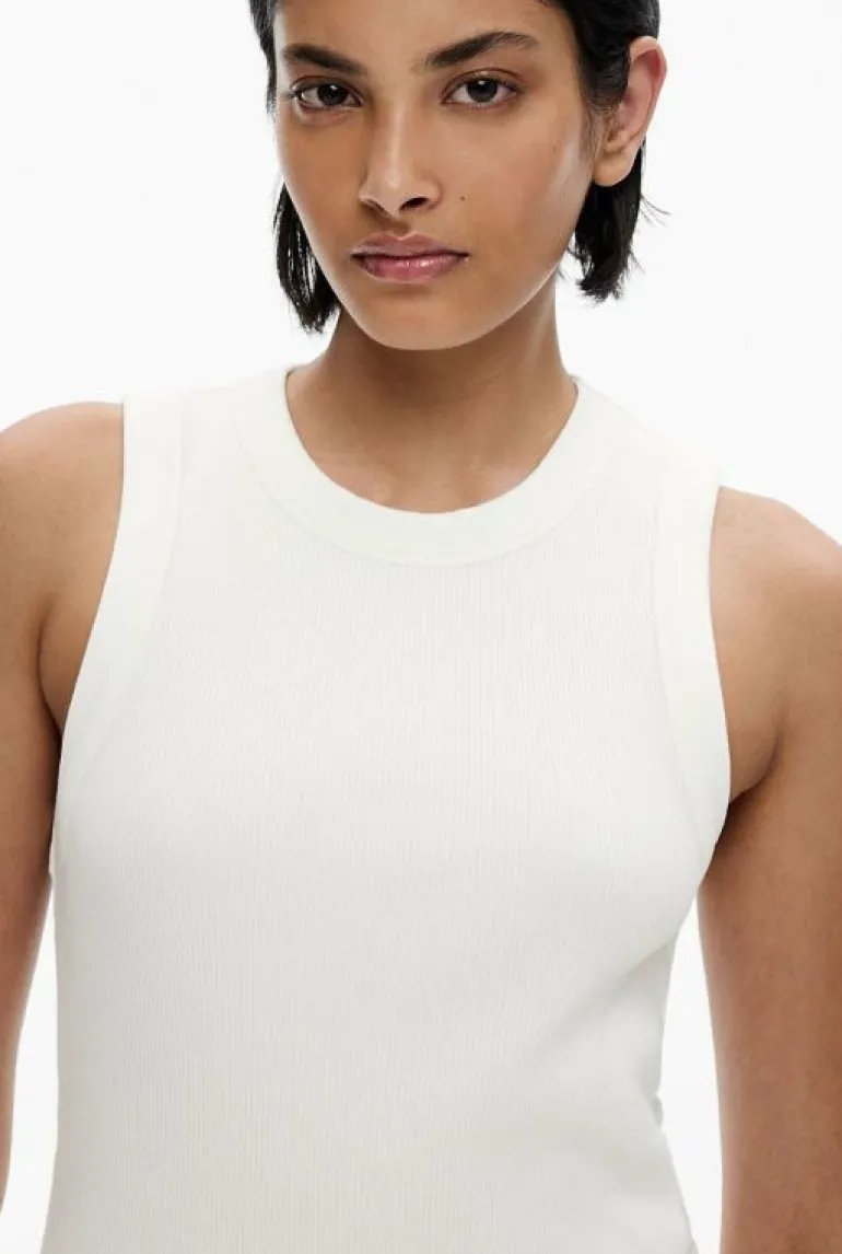 Tops & T Shirts^Witchery Crew Rib Tank StoneMelange