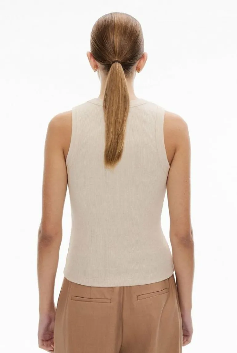 Tops & T Shirts^Witchery Crew Rib Tank StoneMelange