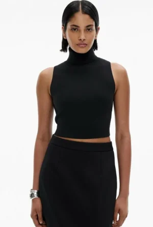 Sale | Tops & T Shirts^Witchery Crop High Neck Knit Black