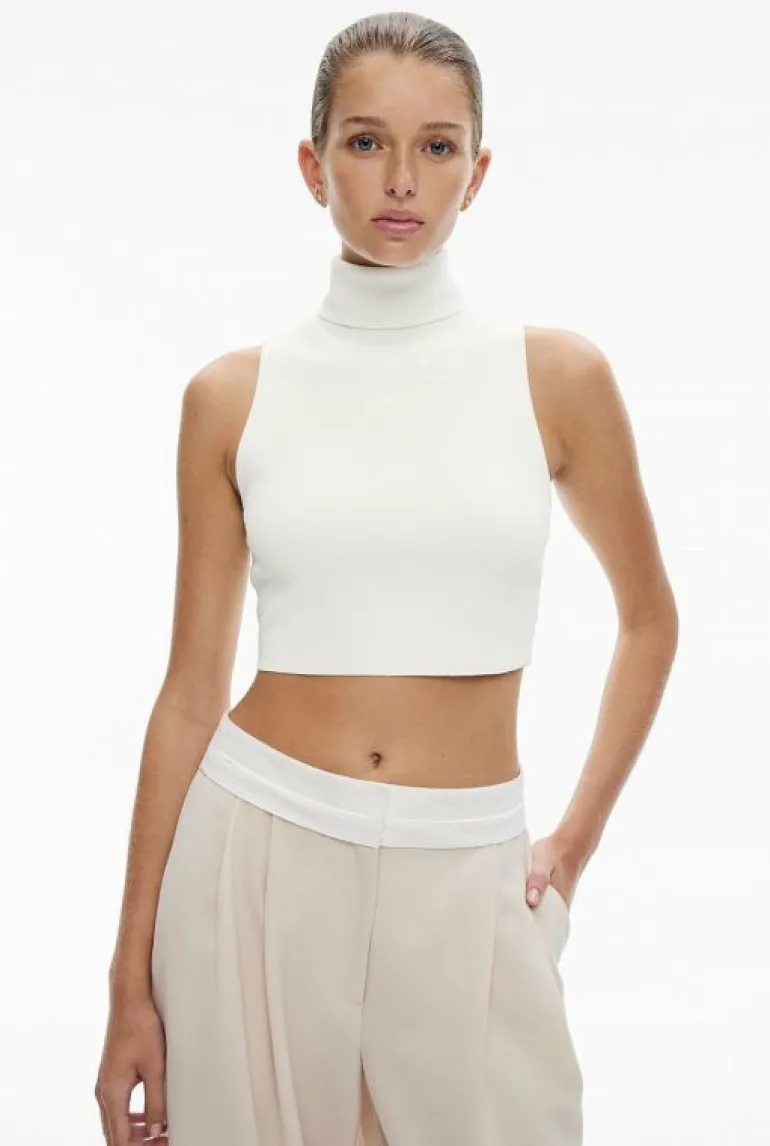 Sale | Tops & T Shirts^Witchery Crop High Neck Knit Black