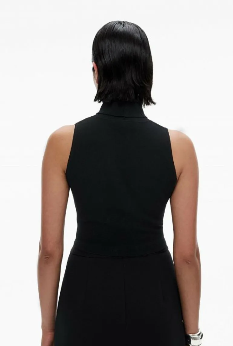 Sale | Tops & T Shirts^Witchery Crop High Neck Knit Black