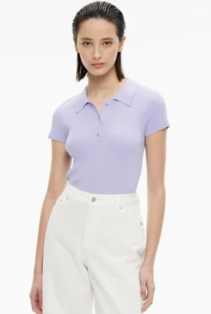 Sale | Tops & T Shirts^Witchery Crop Polo Knit Lilac
