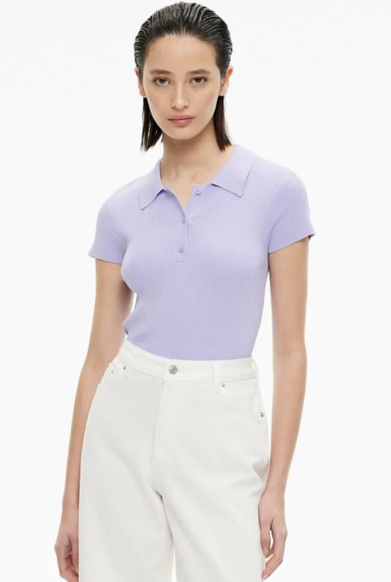 Sale | Tops & T Shirts^Witchery Crop Polo Knit Lilac
