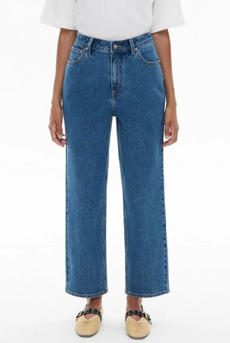 Denim & Jeans^Witchery Crop Straight Jean VintageWashDenim