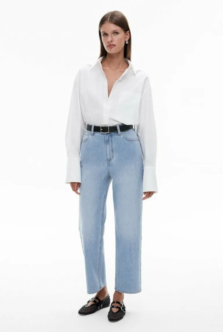 Denim & Jeans^Witchery Crop Straight Jean VintageWashDenim