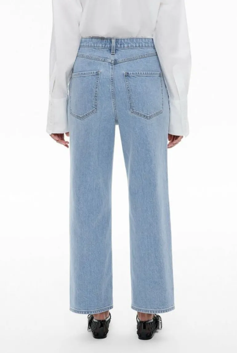 Denim & Jeans^Witchery Crop Straight Jean VintageWashDenim