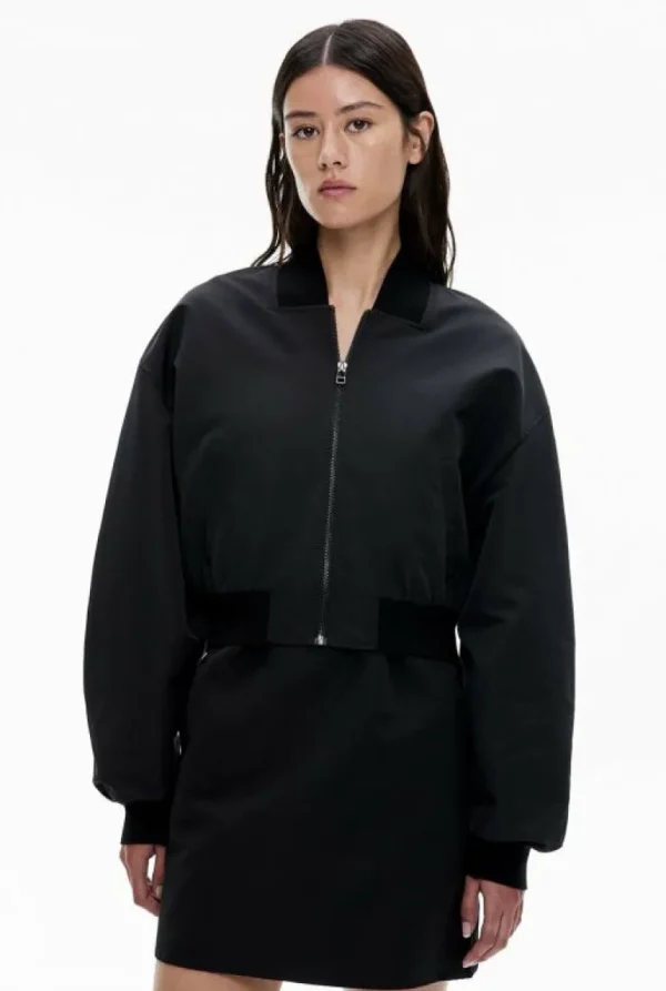 Jackets & Coats^Witchery Cropped Bomber Jacket Chalk