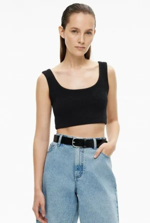 Sale | Tops & T Shirts^Witchery Cropped Rib Knit Top LilacTint