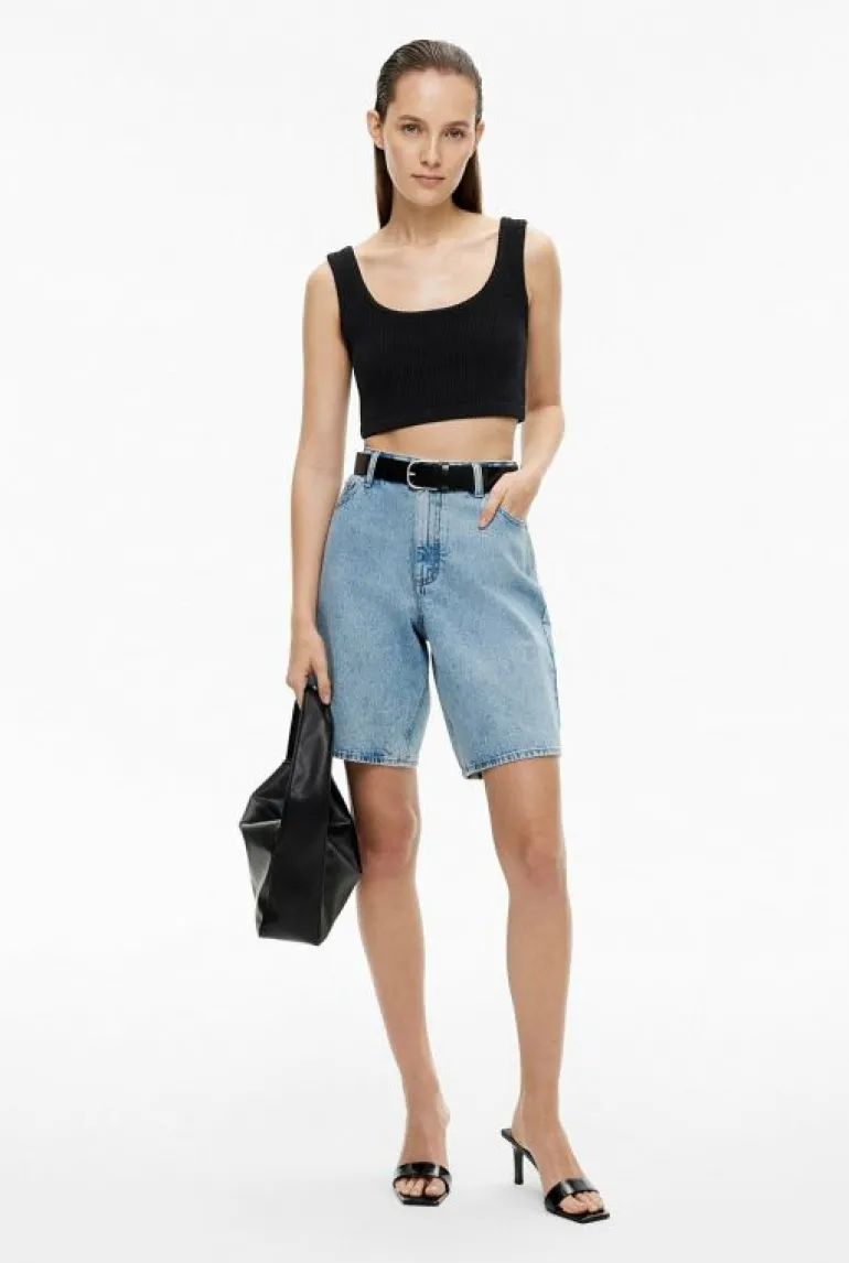 Sale | Tops & T Shirts^Witchery Cropped Rib Knit Top LilacTint