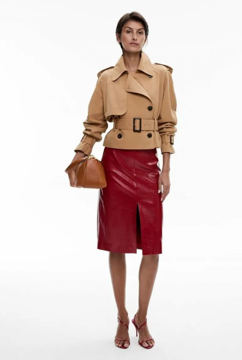 Jackets & Coats^Witchery Cropped Trench Black