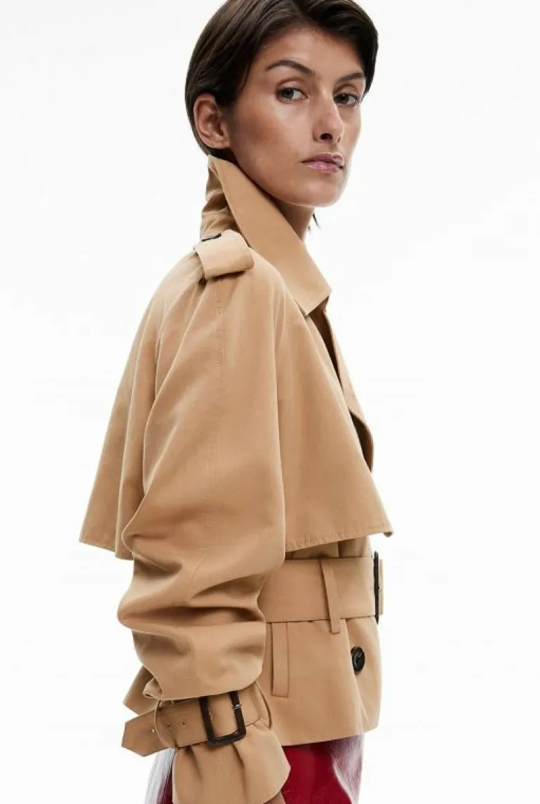 Jackets & Coats^Witchery Cropped Trench Black